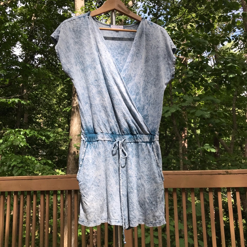 Michael Stars Pixie Crossover Distressed Romper - image 5